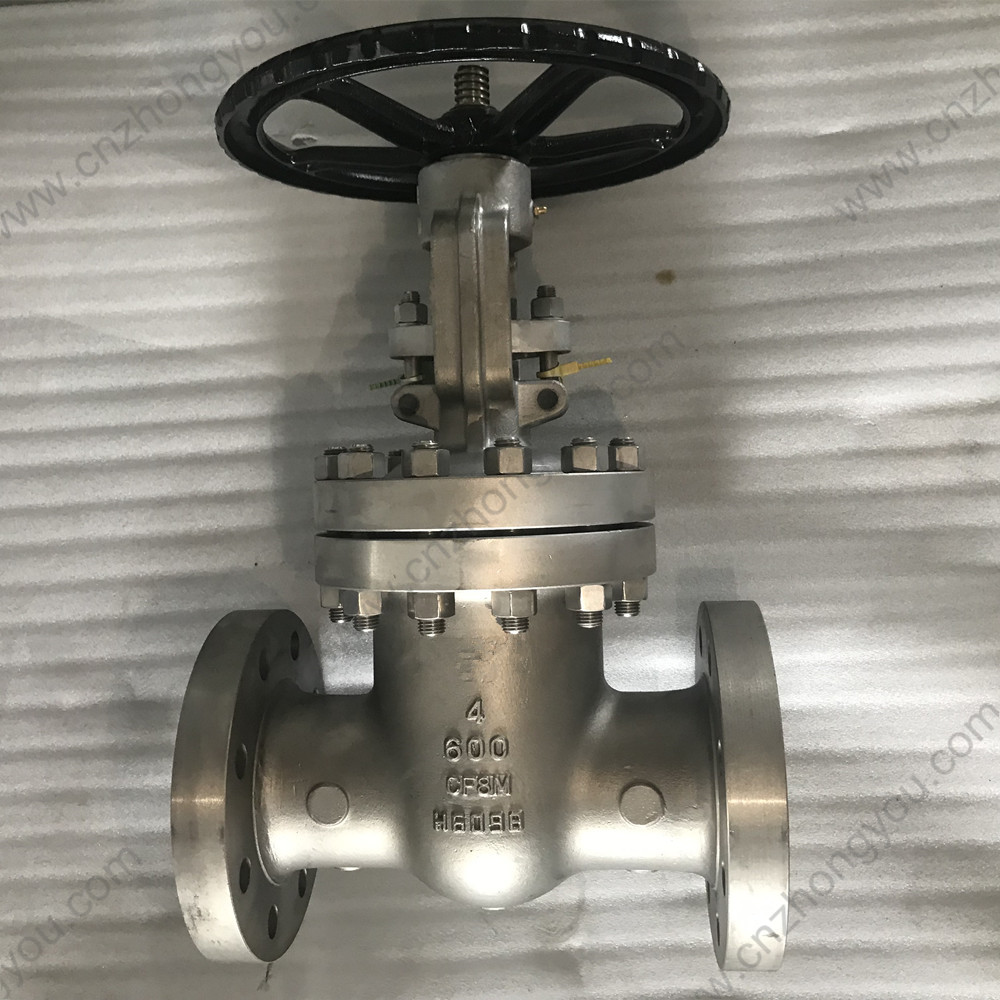 API600  CF8M gate valve 4'' 600LB