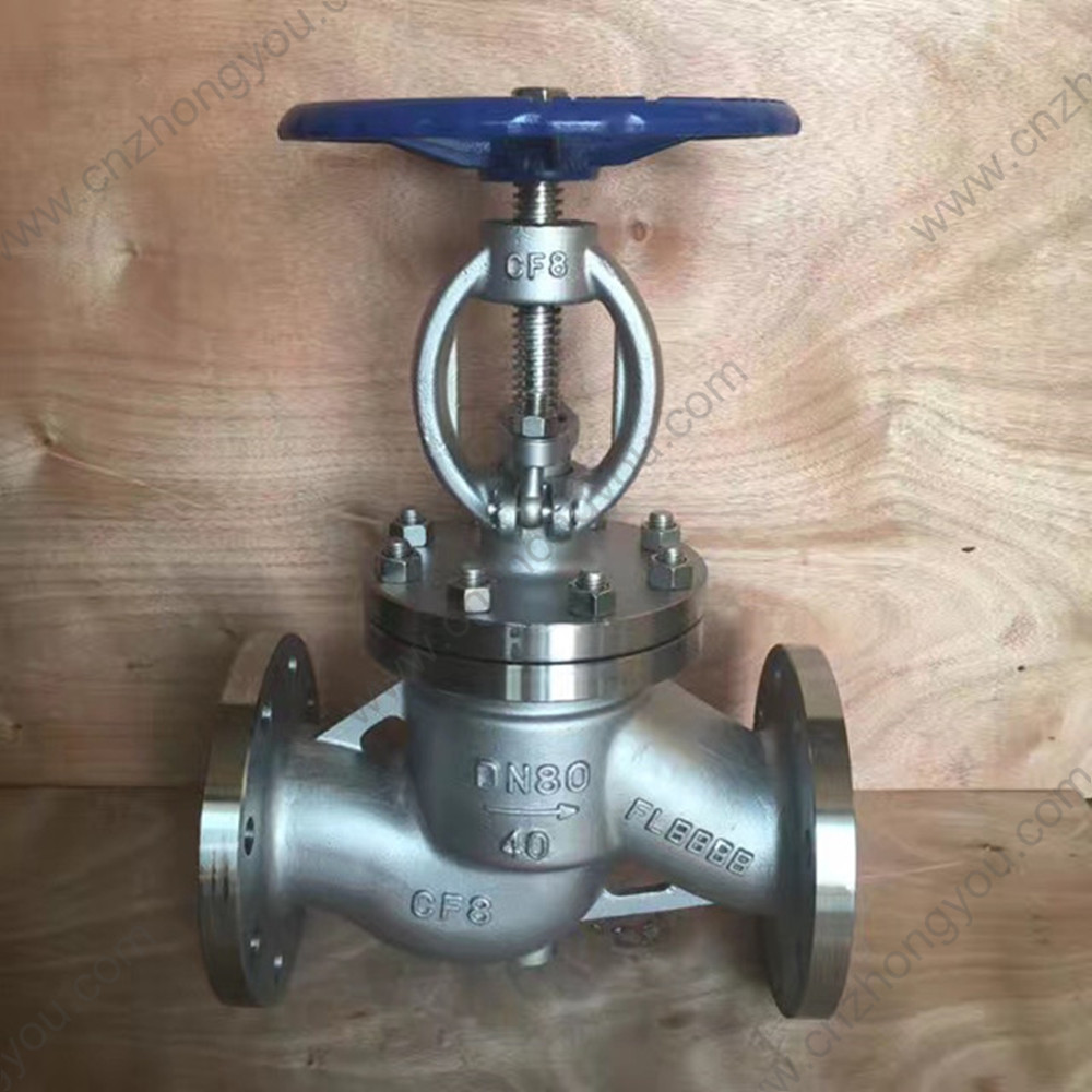 CF8 globe valve DN80 PN40