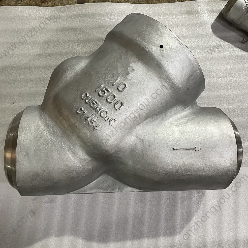 Cu5MCuC Y pattern Tilting Disc Check Valve 10'' 1500LB