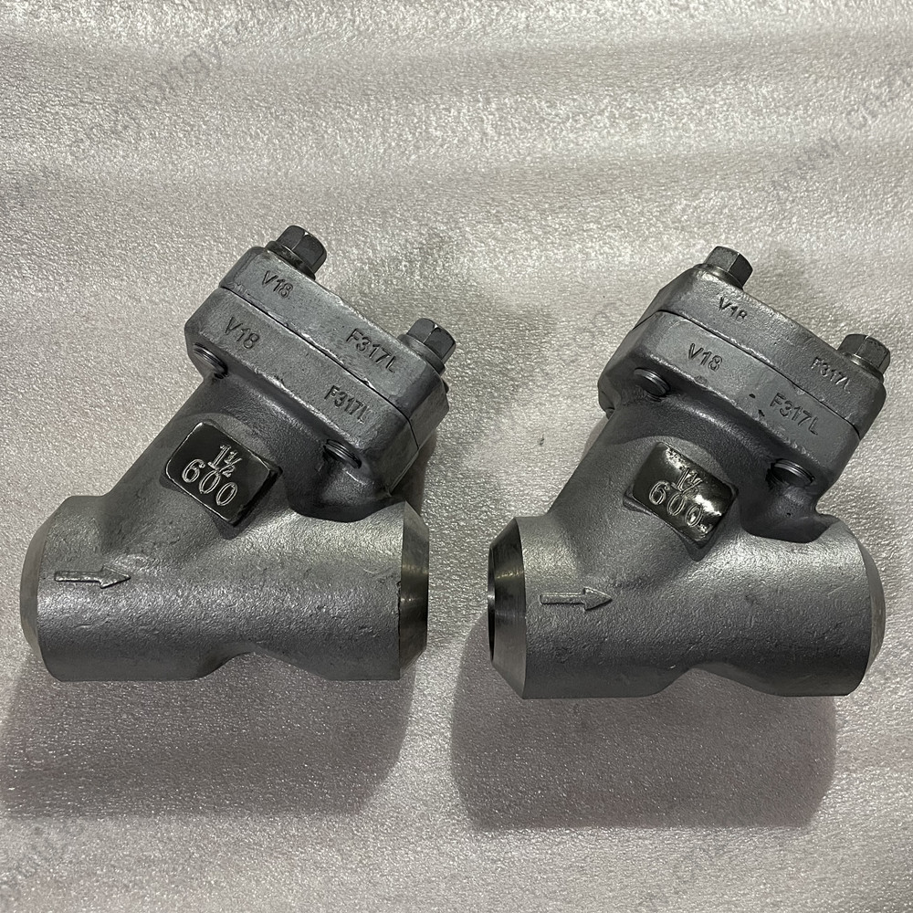 Forge F317L Y pattern Check Valve  1 1/2'' 600LB