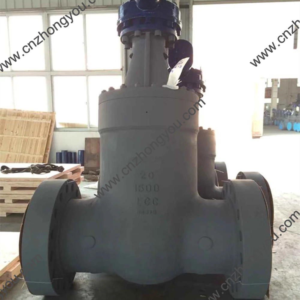 High pressure bolted bonnet  gate valve Gear box Class900 Class1500