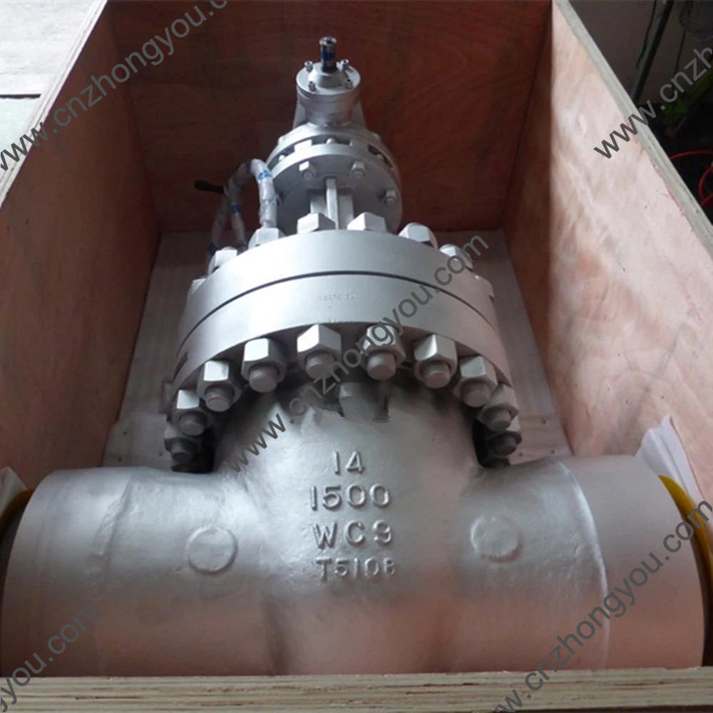 High pressure bolted bonnet  gate valve Gear box Class900 Class1500