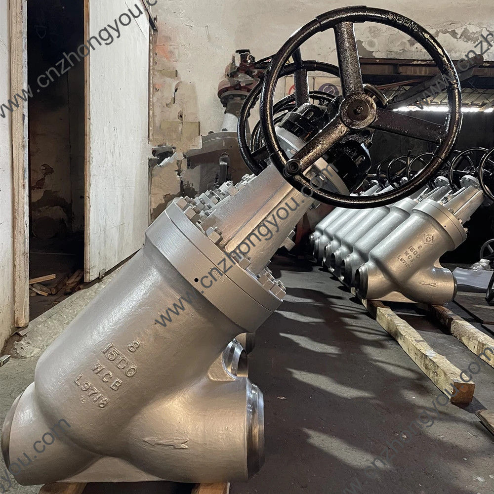ASME B16.34 PSB Y Pattern Globe Valve CAST STEEL AND FORGE STEEL