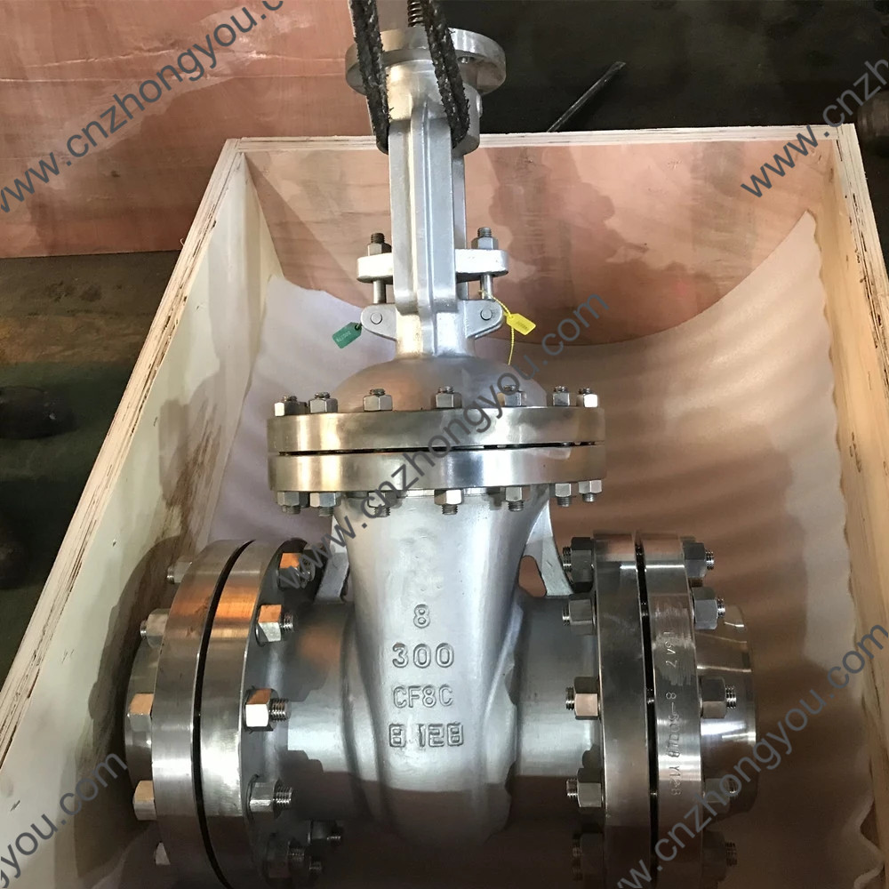 Body ASTM A351 CF8C gate valve,SS347 Trim