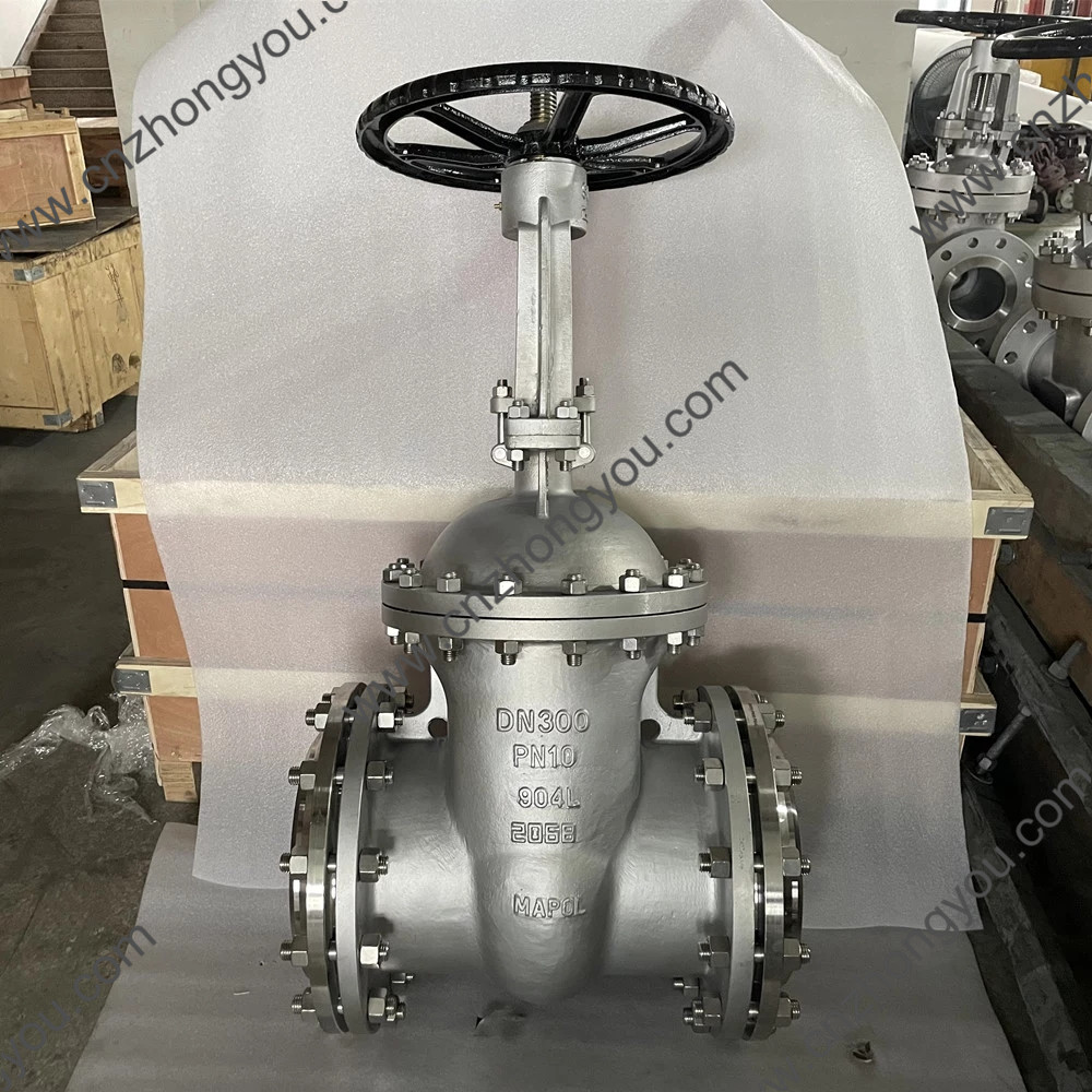 Special  material gate valve 904L and 2205  are  finished